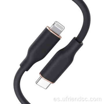 Material de silicona de la piel OEM USB Tipo-C a Tipo-C